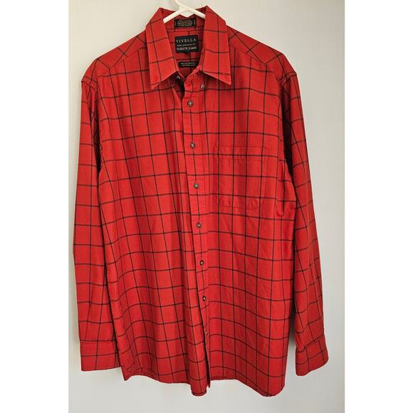 Viyella Expressly for Patrick James Button Sport Shirt 80% Cotton, 20% Wool Sz L - Picture 1 of 12